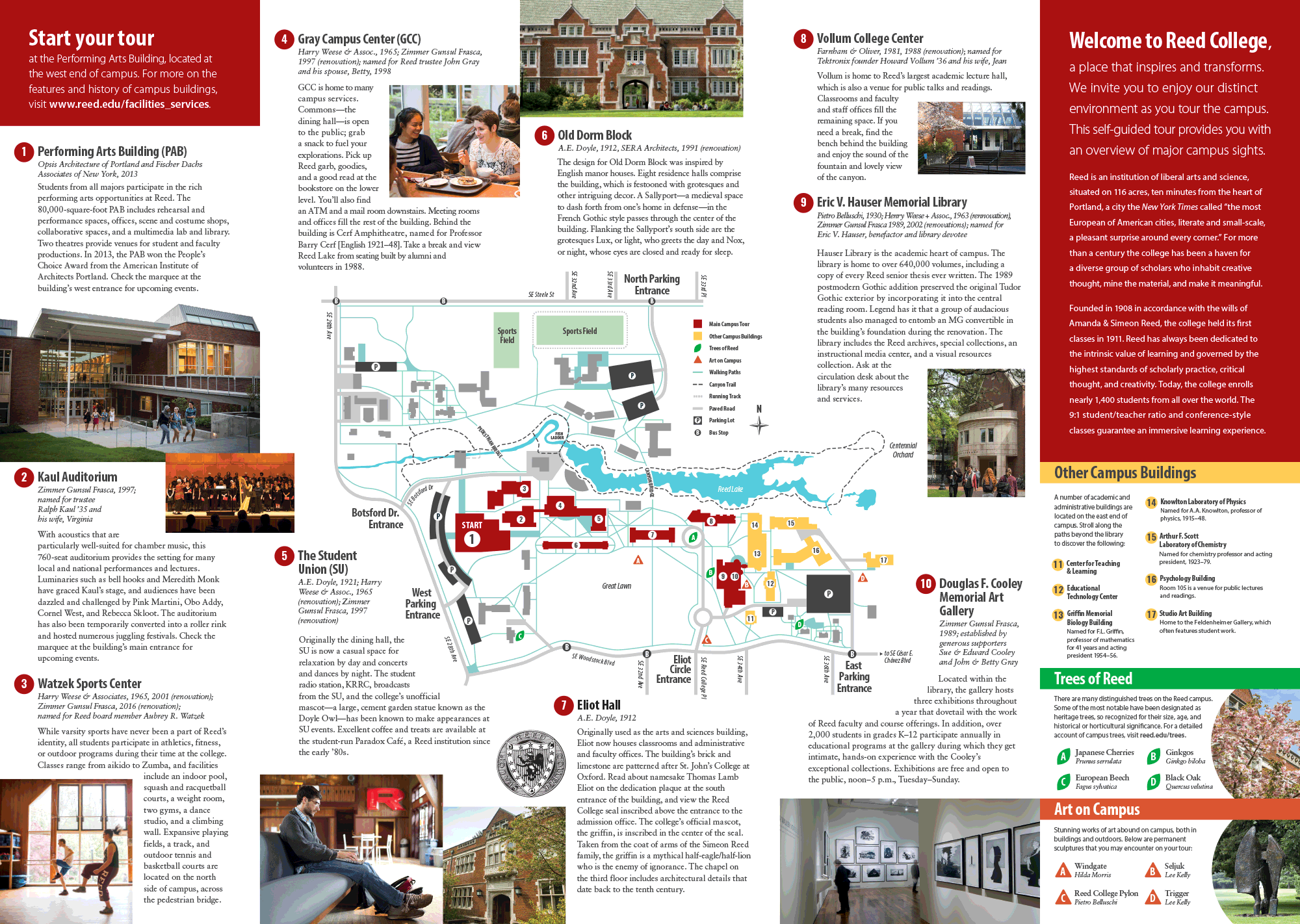 Reed College Facilities Services Campus Map
