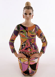 Pucci’s designs caught the psychedelic mood of the ’60s.
