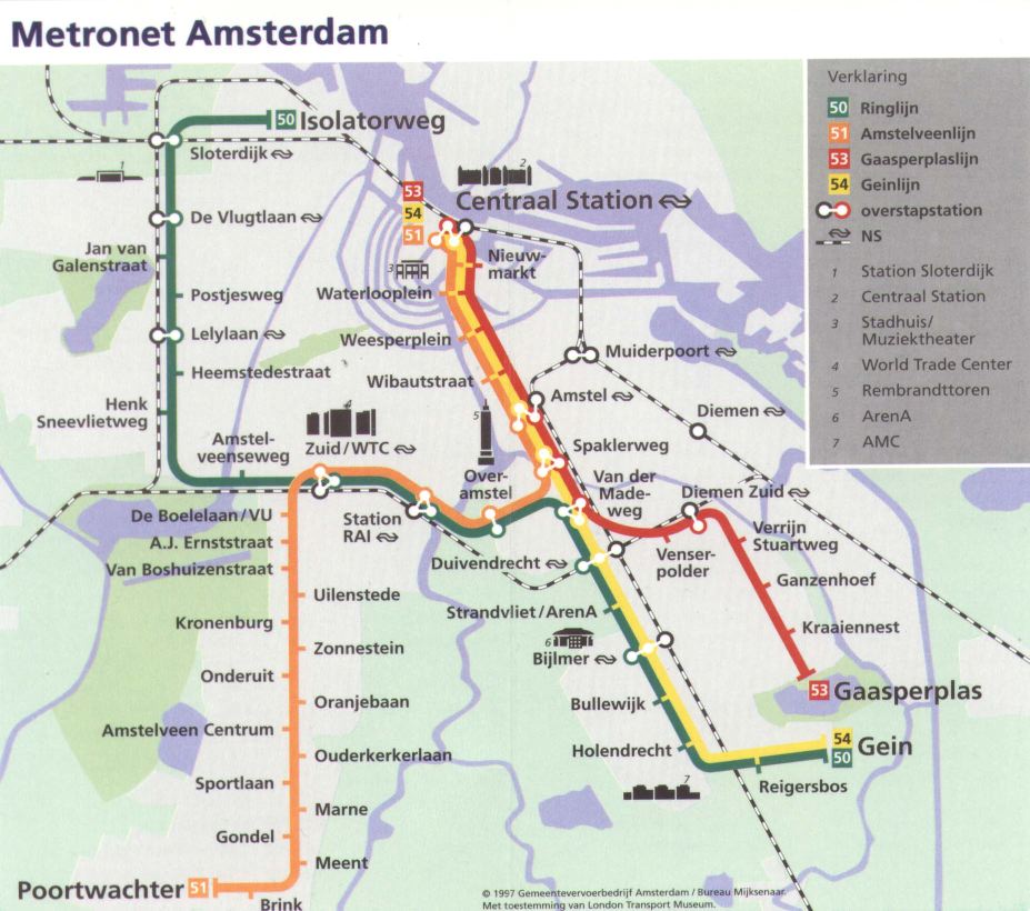 The Amsterdam map draws