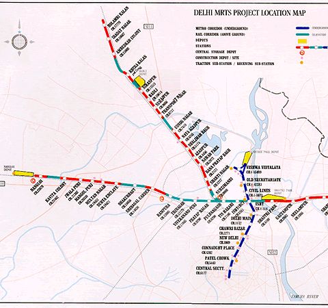 delhi metro map. Delhi Metro Map: Delhi route