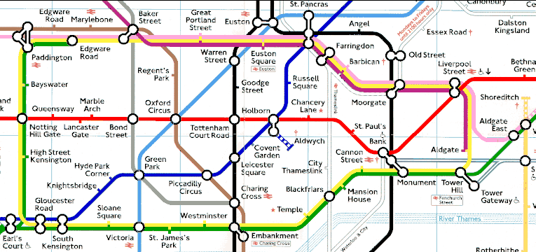 London bus, tube and rail maps (supplied by Quickmap)