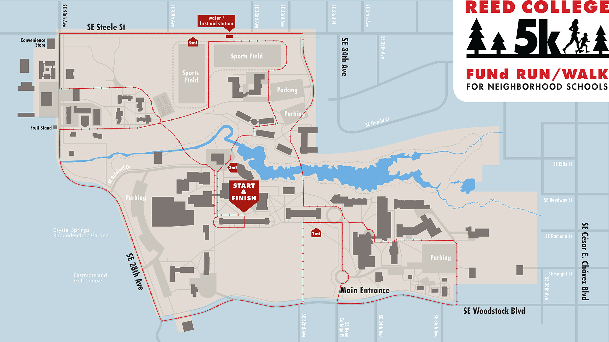 route map for the 5k race