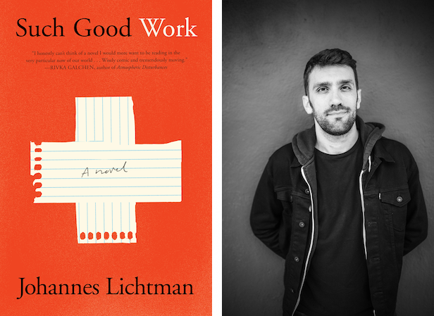 Lichtman Headshot and Novel Cover