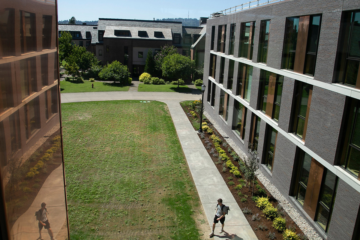 photo of Reed campus from Trillium residence hall