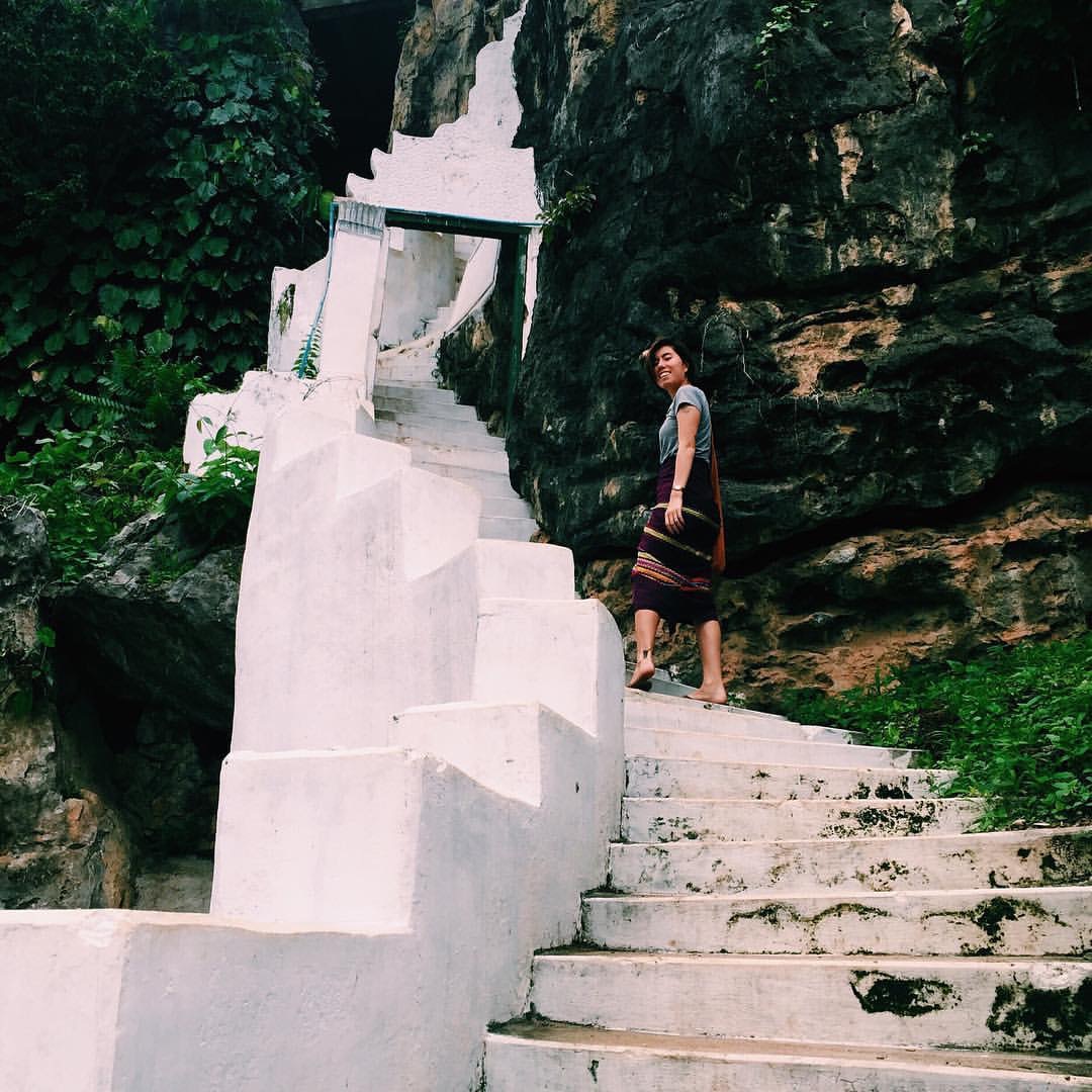 Jasmine at Loi Kaw stairs