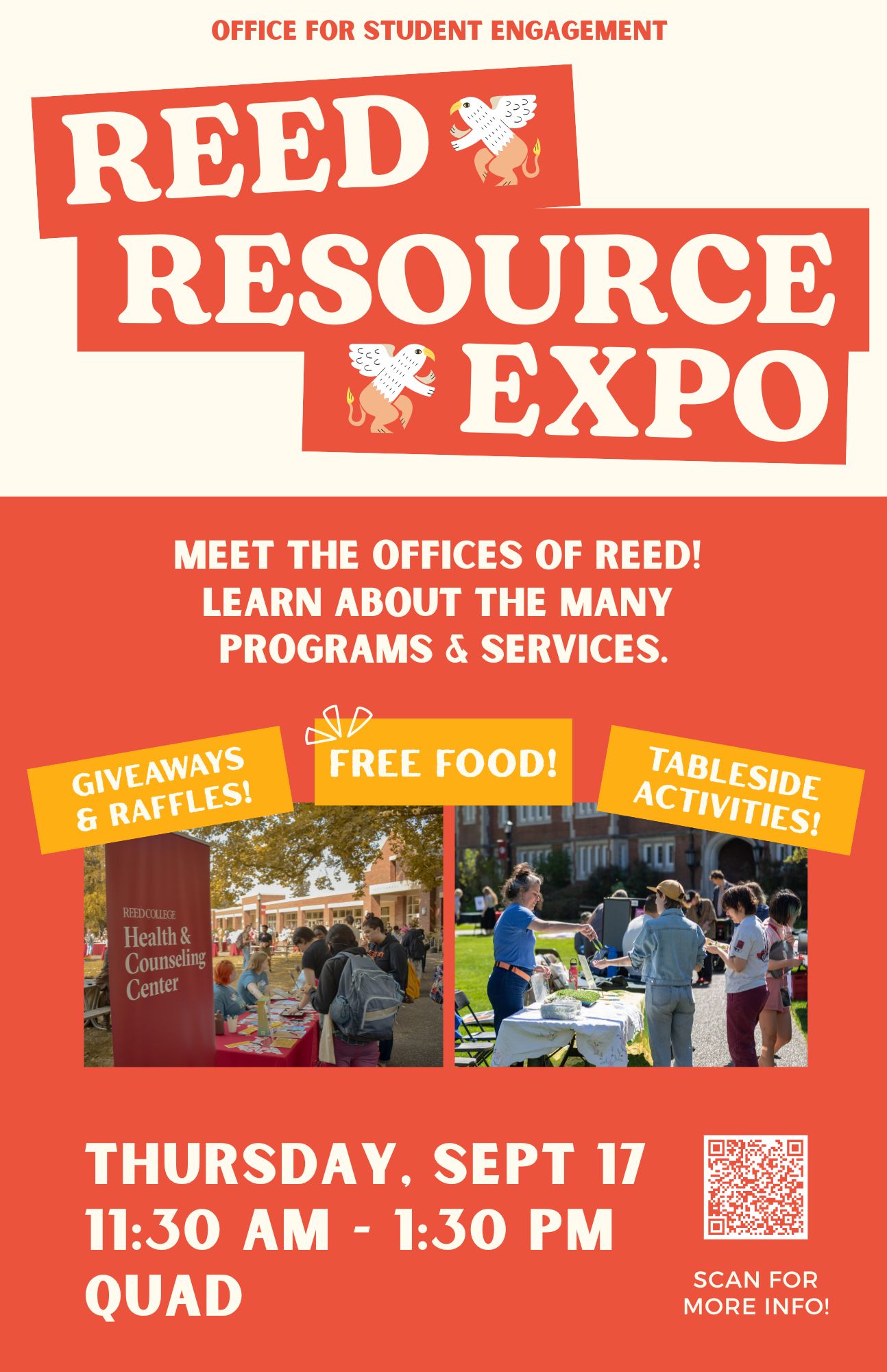 Poster titled Reed Resource Expo