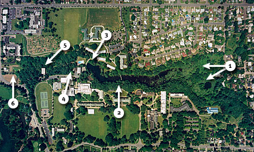 campus aerial shot