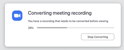 zoom converting meeting