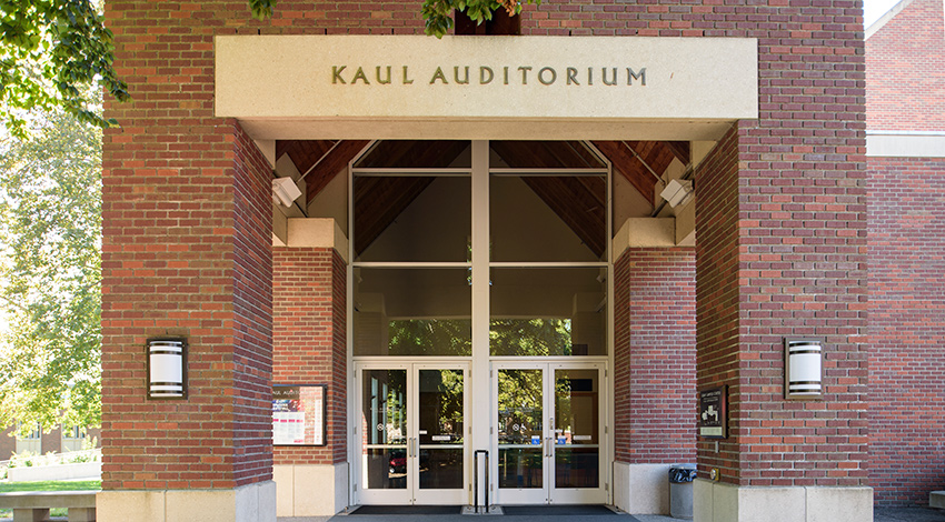 Kaul Auditorium entrance
