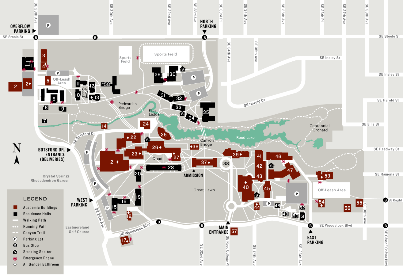 University Of Portland Campus Map