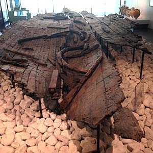 6th C BCE Phocaean ship excavated from a shopping center in Marseilles, southern France