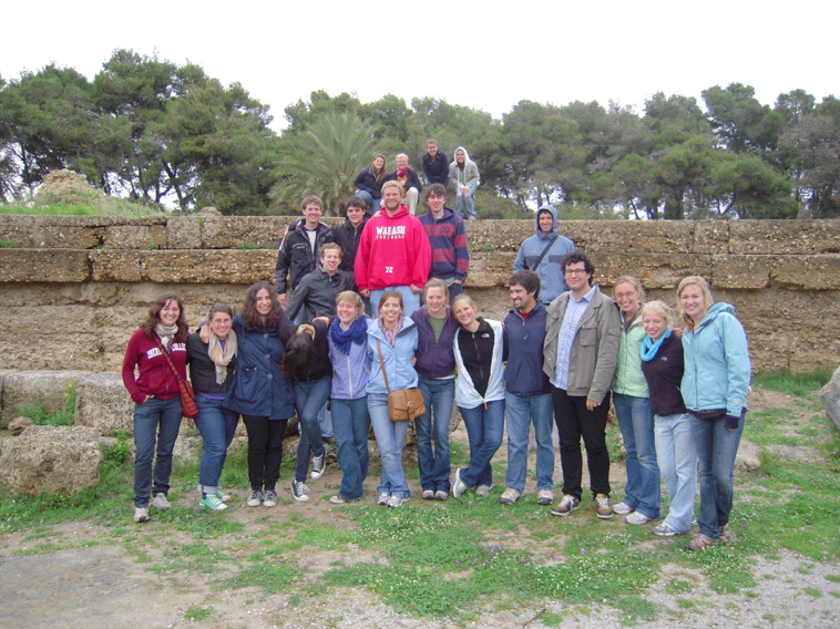 ICCS Sicily students in the Amphitheatre at Carthage