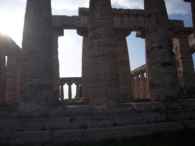 One of the Greek temples in Poseidonia