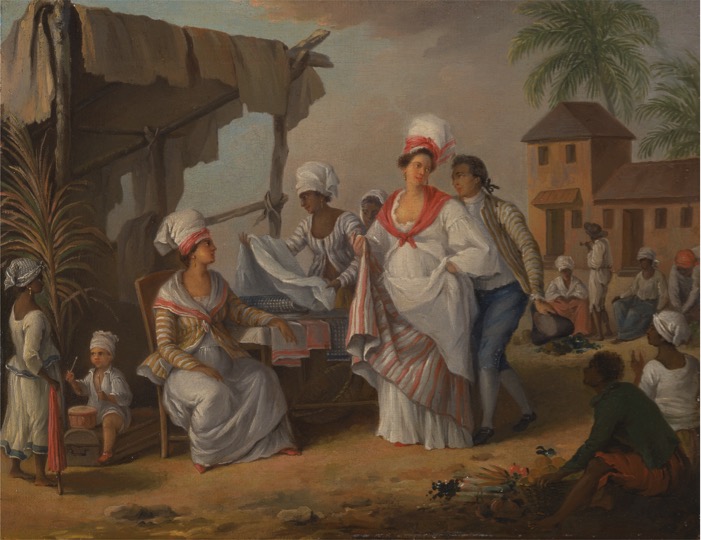 Agostino Brunias, Linen Market, Dominica, ca. 1780, Yale Center for British Art