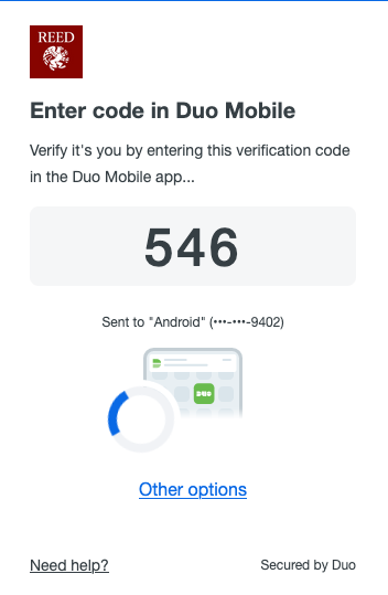 Duo Verified Push Code