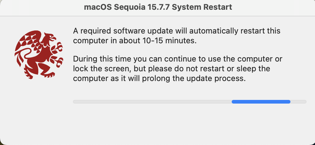 Restart Message