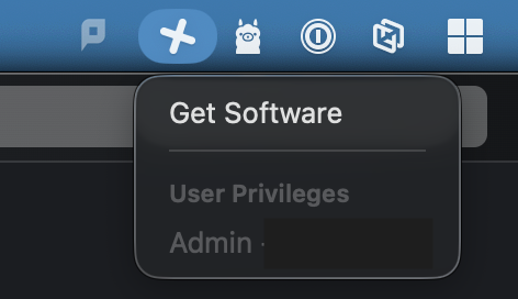 Self Service+ menu bar icon