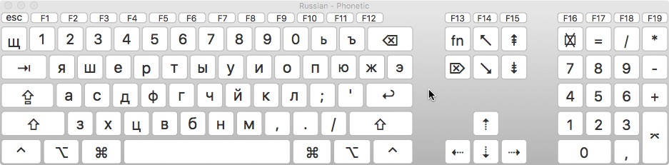 Reed College | Russian Keyboard Layout