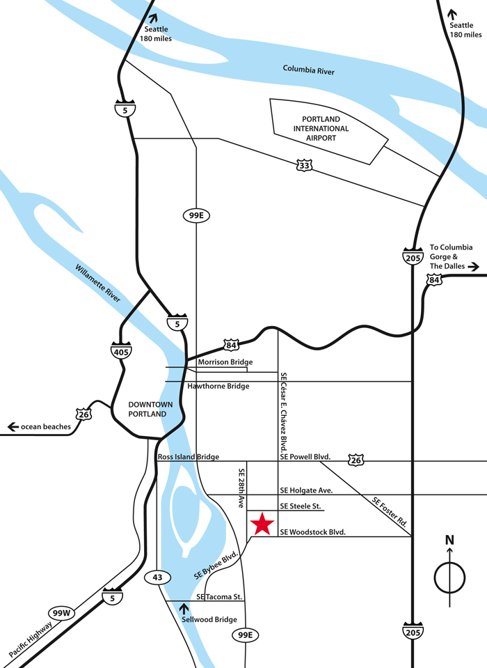 Reed College Campus Map