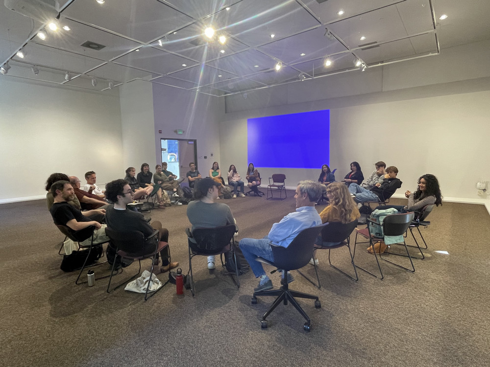 circle of poli sci students engaging in discussion 