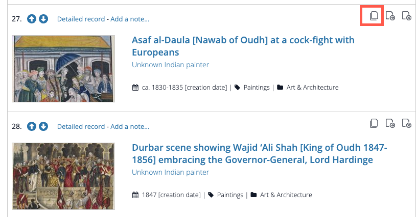 Copying images from one basket to the other