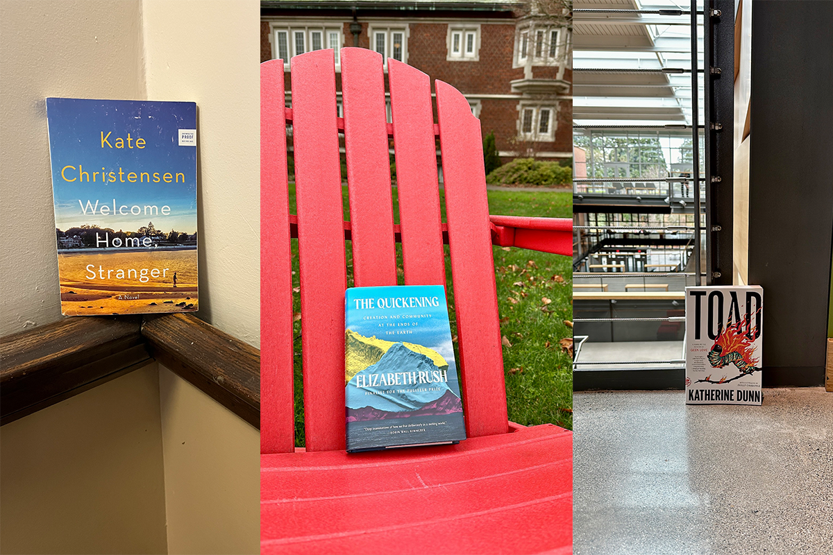 A book was left in a different location on campus each day for a lucky finder.