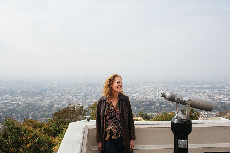 Farley at the Griffith Observatory in Los Angeles