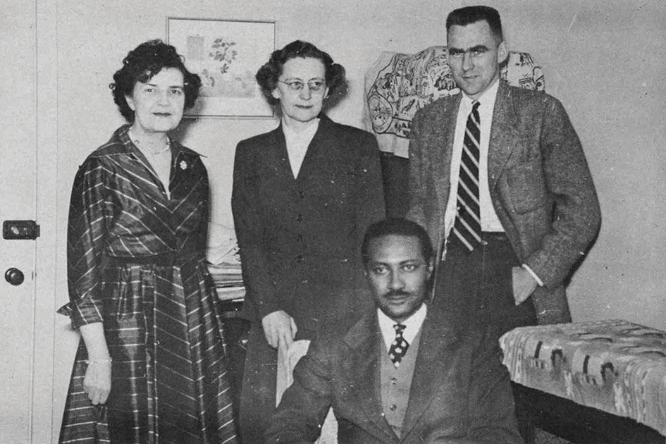 Prof. Couch with colleagues Cecilia Tenney [French 1921&amp;#8211;63], Vera Krivoshein [Russian 1949&amp;#8211;72], &amp; Alan Logan [German 1953&amp;#8211;60].
