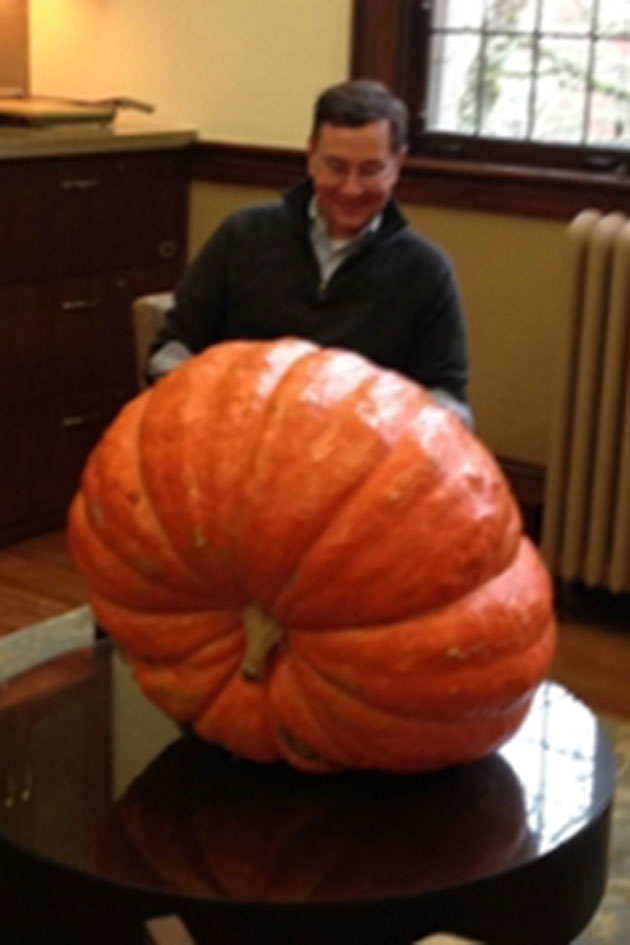 giant pumpkin with Kroger