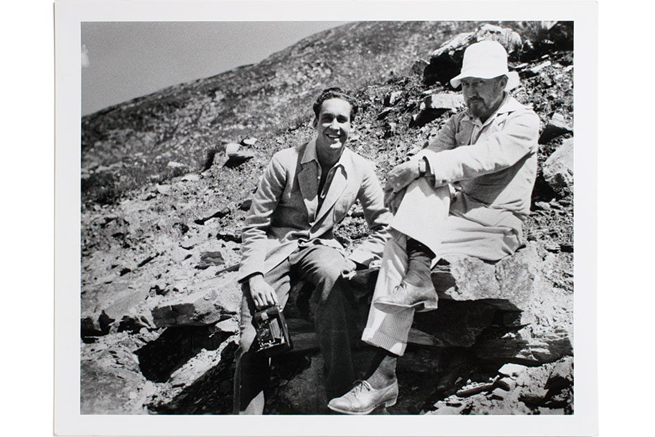 James Laughlin with poet Ezra Pound circa 1934 in Rapallo, Italy.