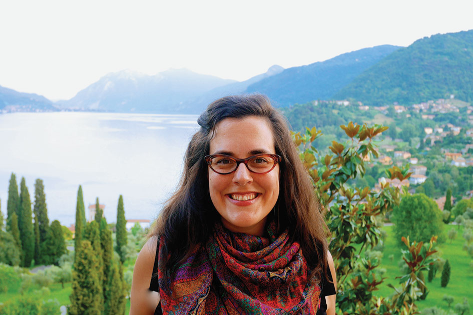 Prof. Kate Bredeson in Italy during her Rockefeller Center Residency this summer.