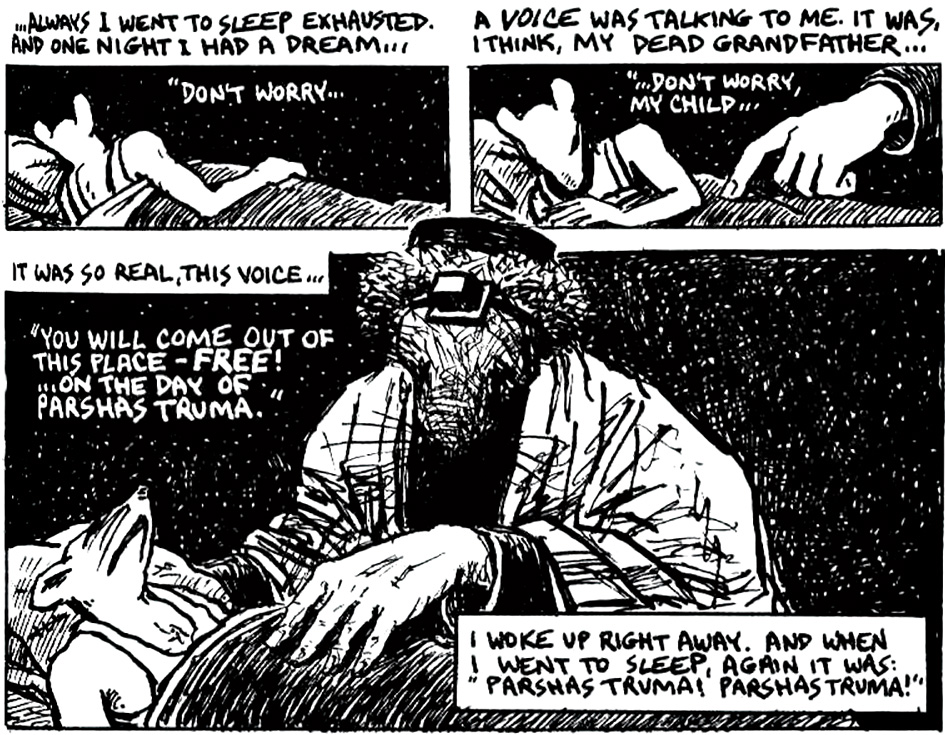 Art Spiegelman's Maus, a biographical strip based on his father’s imprisonment at Auschwitz.