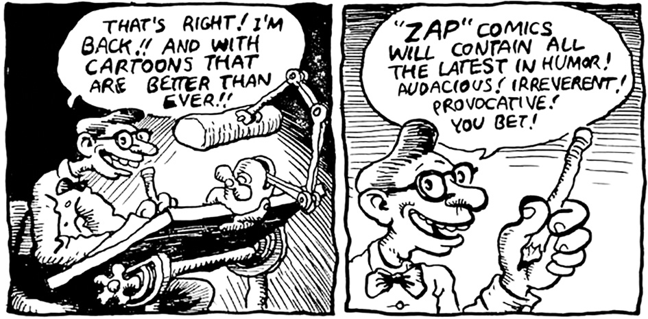 R. Crumb publishes Zap Comix 