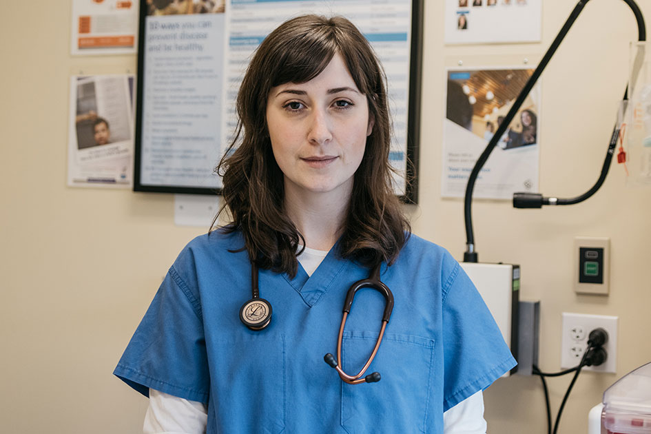 When she isn&amp;#8217;t caring for patients, Sana Goldberg &amp;#8217;12 advocates for nursing as a means of political and social reform.