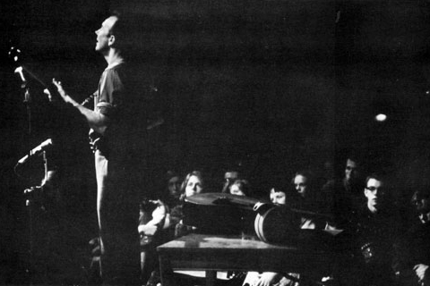 Pete Seeger played many shows at Reed in the 1950s and 1960s. This image is from 1962.