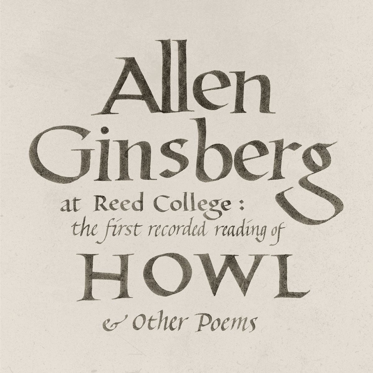 Photo of the cover art for Allen Ginsberg at Reed College