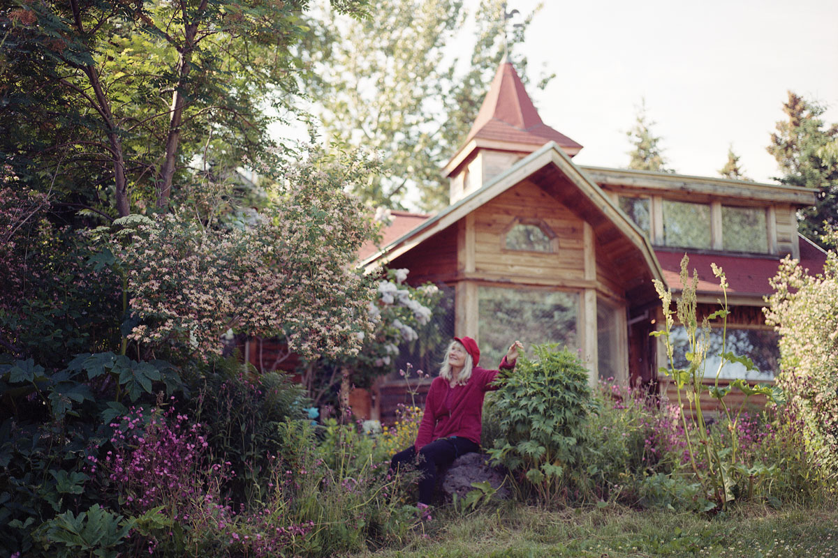 Mossy runs an organic farm just outside of Homer, Alaska.