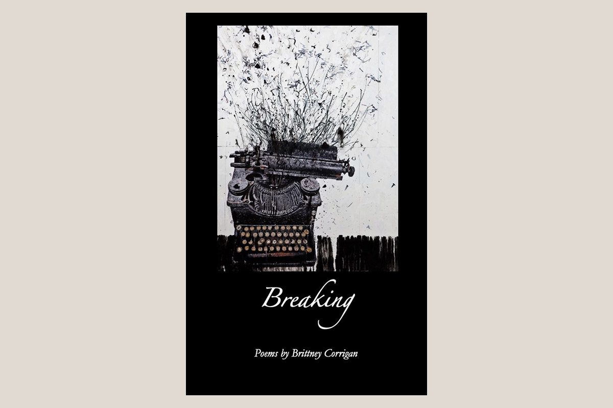 Bookcover for Breaking featuring typewriter