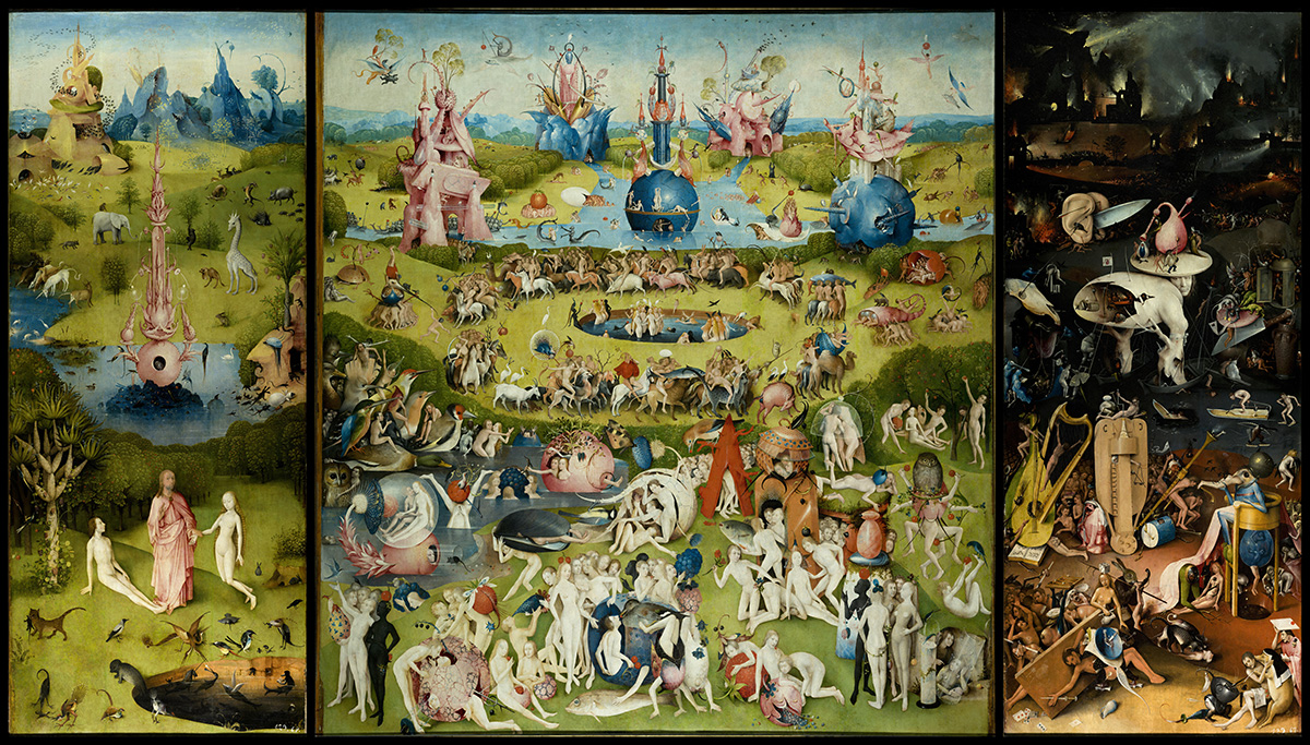 Hieronymus Bosch, The Garden of Earthly Delights,&amp;#160;painted&amp;#160;between 1490 and 1510
