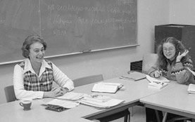 Prof. Carol Creedon [psych 1957-91] said many students “were certain they had been admitted by error.”