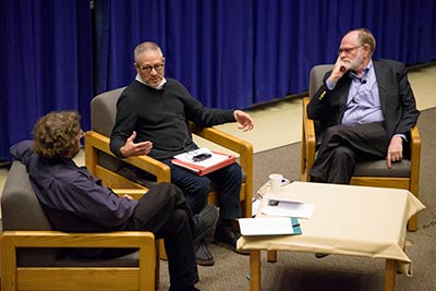 Prof. Steve Wasserstrom (center) at a conference held in his honor in 2017