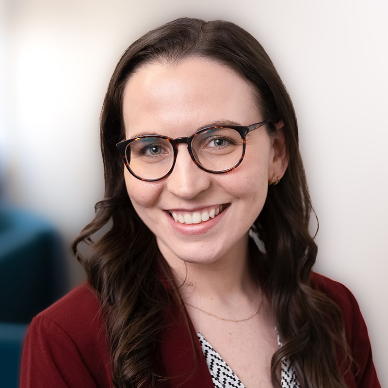 Photo portrait of Kaitlyn Zurcher, UX Writer and Analyst