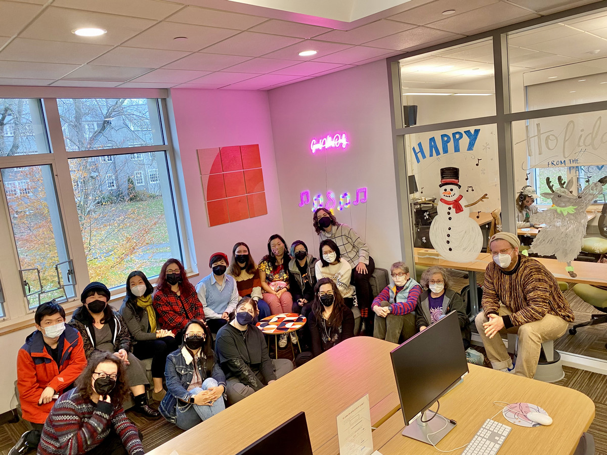 Kristina Wong visits Reed Theatre and the PARC. Fall 2023. 