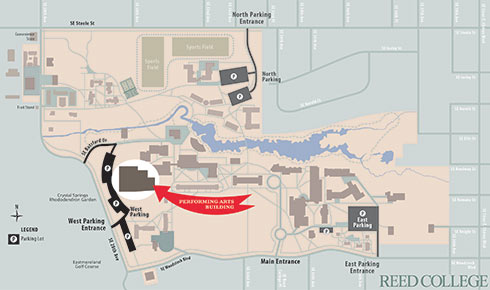 Map to Performing Arts Building