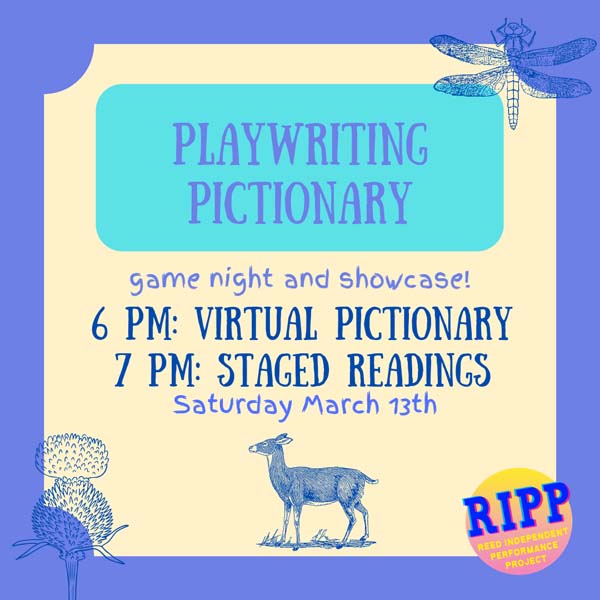 Playwriting Pictionary poster
