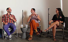 In conversation with Antonie Defoort and Halory Goerger at PICA. September 2014.